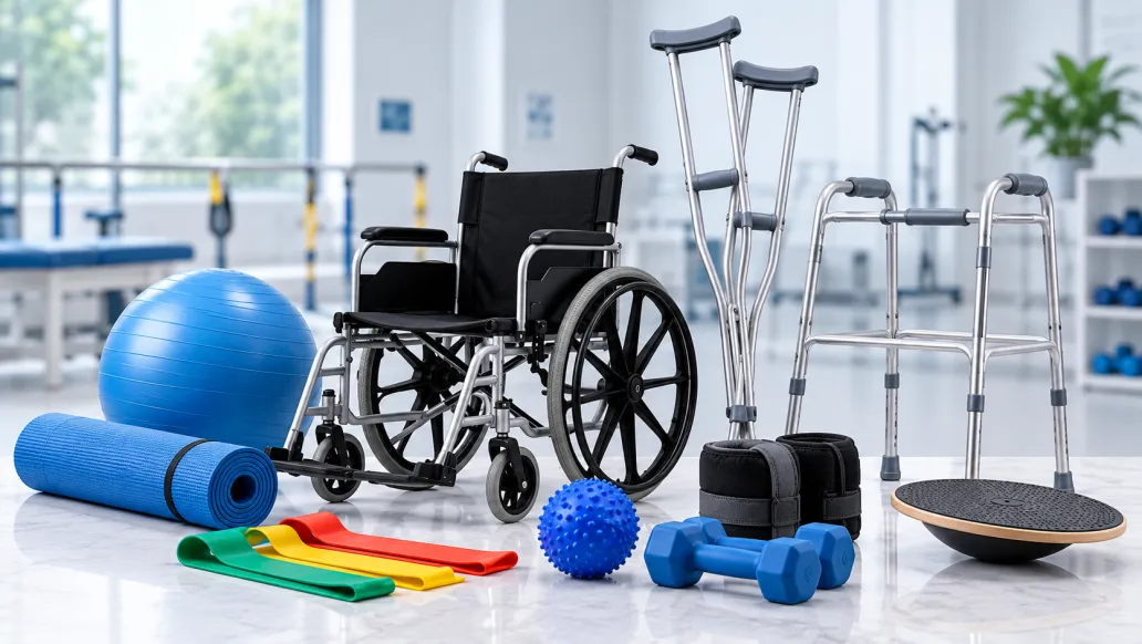 Wheelchair, crutches, walker and exercise equipment